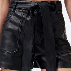 ZARA LEATHER SHORTS
